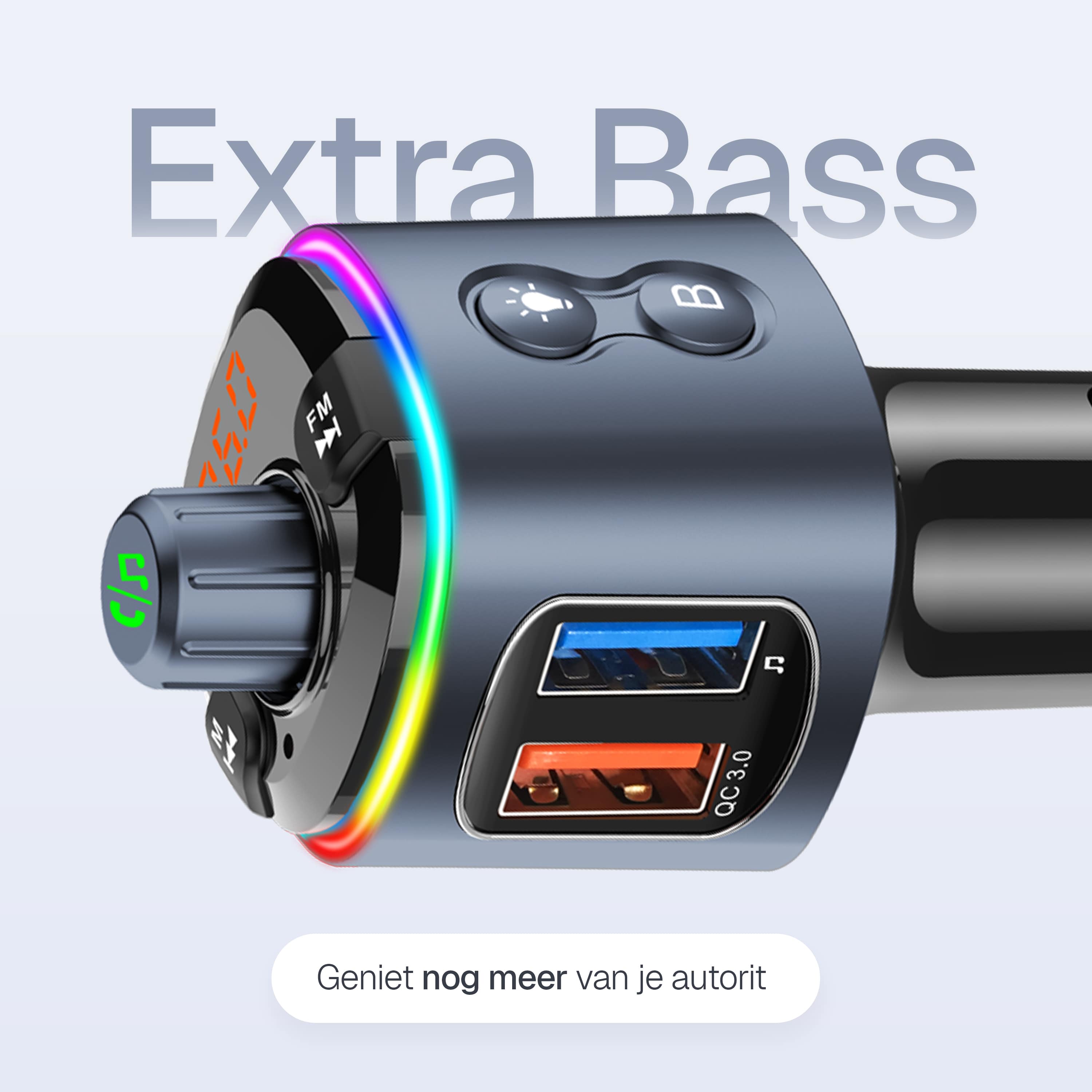 Wegman FM Transmitter met extra bass mode