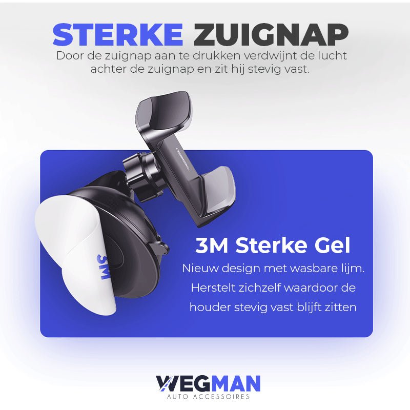 Sterke zuignap met 3M gel telefoonhouder